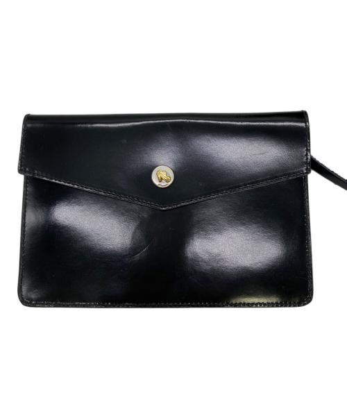 Salvatore Ferragamo（サルヴァトーレ フェラガモ）Salvatore Ferragamo (サルヴァトーレ フェラガモ) エナメルリュック ブラックの古着・服飾アイテム