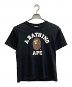 A BATHING APEアベイシングエイプ）の古着「COLLAGE APE HEAD TEE」｜ブラック