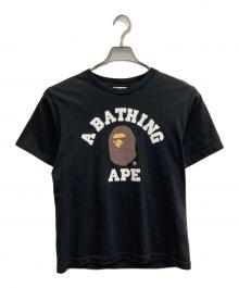 A BATHING APE（アベイシングエイプ）の古着「COLLAGE APE HEAD TEE」｜ブラック