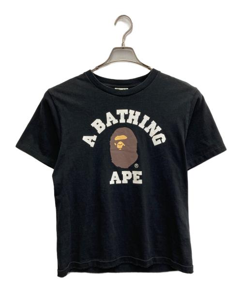 A BATHING APE（アベイシングエイプ）A BATHING APE (アベイシングエイプ) COLLAGE APE HEAD TEE ブラック サイズ:Sの古着・服飾アイテム