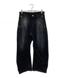 CONZ（コンズ）の古着「CORDUROY CURVED LEG PANTS」｜ブラック