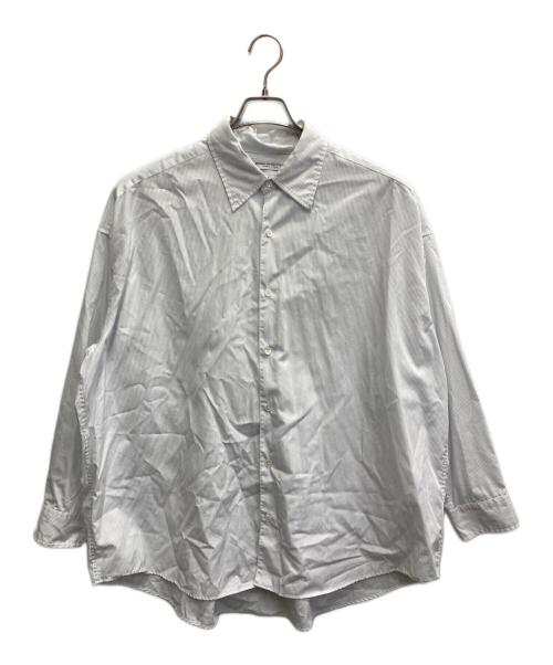 journal standard luxe（ジャーナルスタンダード ラックス）JOURNAL STANDARD LUXE (ジャーナルスタンダード ラックス) ツイル オーバーシャツ長袖シャツ ブルー サイズ:表記無の古着・服飾アイテム