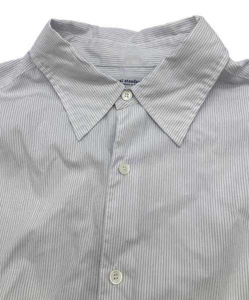 journal standard luxe（ジャーナルスタンダード ラックス）JOURNAL STANDARD LUXE (ジャーナルスタンダード ラックス) ツイル オーバーシャツ長袖シャツ ブルー サイズ:表記無の古着・服飾アイテム