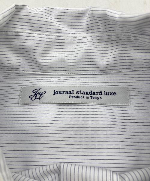 journal standard luxe（ジャーナルスタンダード ラックス）JOURNAL STANDARD LUXE (ジャーナルスタンダード ラックス) ツイル オーバーシャツ長袖シャツ ブルー サイズ:表記無の古着・服飾アイテム