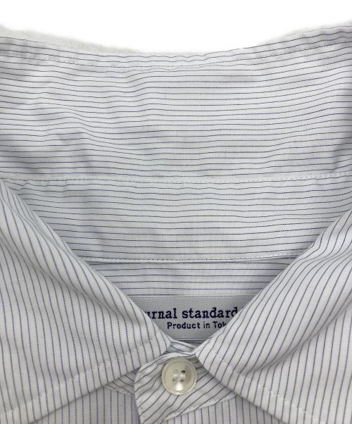 journal standard luxe（ジャーナルスタンダード ラックス）JOURNAL STANDARD LUXE (ジャーナルスタンダード ラックス) ツイル オーバーシャツ長袖シャツ ブルー サイズ:表記無の古着・服飾アイテム