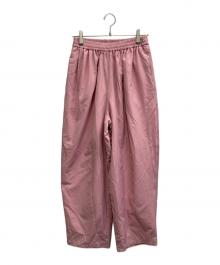 JOURNAL STANDARD relume（ジャーナルスタンダード レリューム）の古着「26SS ギャザーワイドカービーパンツ」｜ピンク