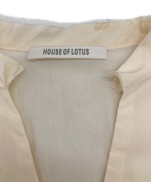 house of lotus（ハウスオブロータス）HOUSE OF LOTUS (ハウスオブロータス) ギャザーシャツ ベージュ サイズ:Mの古着・服飾アイテム