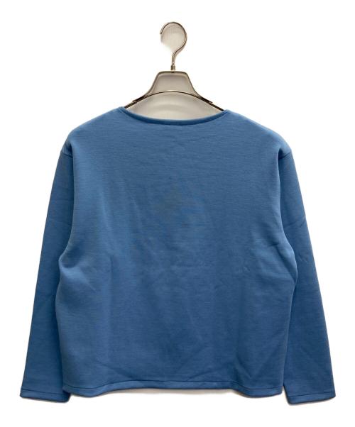AURALEE（オーラリー）AURALEE (オーラリー) 26SS DOUBLE JERSEY BOAT NECK PULLOVER ブルー サイズ:4の古着・服飾アイテム