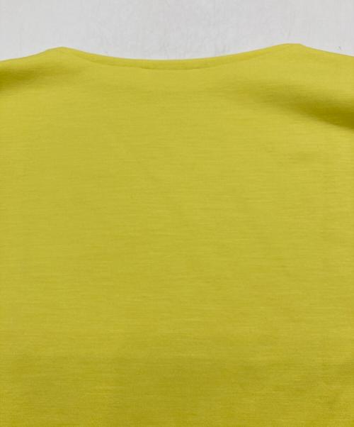 AURALEE（オーラリー）AURALEE (オーラリー) 26SS DOUBLE JERSEY BOAT NECK PULLOVER イエロー サイズ:4の古着・服飾アイテム