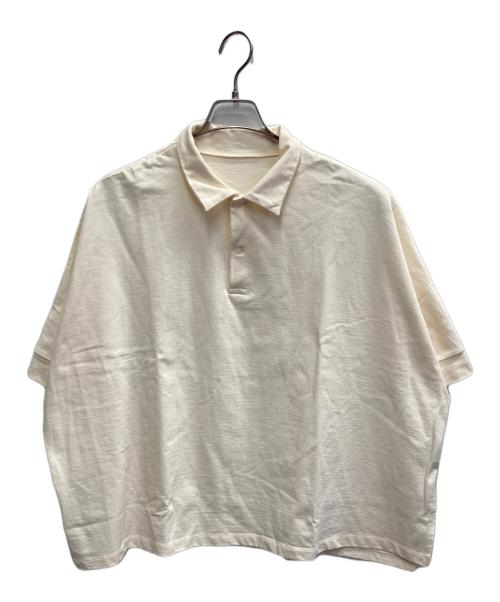 journal standard luxe（ジャーナルスタンダード ラックス）journal standard luxe (ジャーナルスタンダード ラックス) デラヴェジャージー ポロプルオーバー ベージュ サイズ:FREEの古着・服飾アイテム