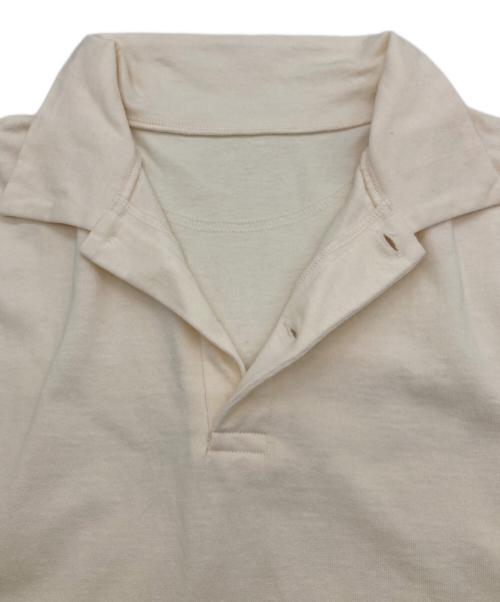 journal standard luxe（ジャーナルスタンダード ラックス）journal standard luxe (ジャーナルスタンダード ラックス) デラヴェジャージー ポロプルオーバー ベージュ サイズ:FREEの古着・服飾アイテム