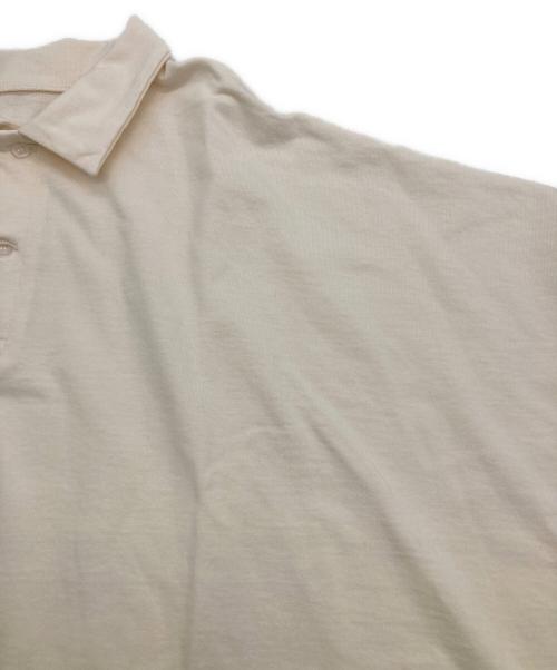 journal standard luxe（ジャーナルスタンダード ラックス）journal standard luxe (ジャーナルスタンダード ラックス) デラヴェジャージー ポロプルオーバー ベージュ サイズ:FREEの古着・服飾アイテム