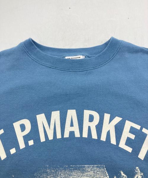 THE SHINZONE（ザ シンゾーン）THE SHINZONE (ザ シンゾーン) T.P.MARKET HAFL SLEEVE SWEAT ブルー サイズ:FOの古着・服飾アイテム