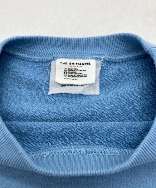 THE SHINZONE（ザ シンゾーン）THE SHINZONE (ザ シンゾーン) T.P.MARKET HAFL SLEEVE SWEAT ブルー サイズ:FOの古着・服飾アイテム