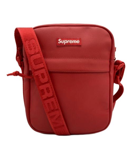 SUPREME（シュプリーム）Supreme (シュプリーム) 23AW Leather Shoulder Bag レッドの古着・服飾アイテム