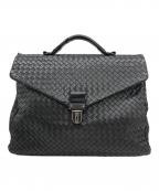 BOTTEGA VENETAボッテガベネタ）の古着「イントレチャートブリーフバッグ」｜ブラック