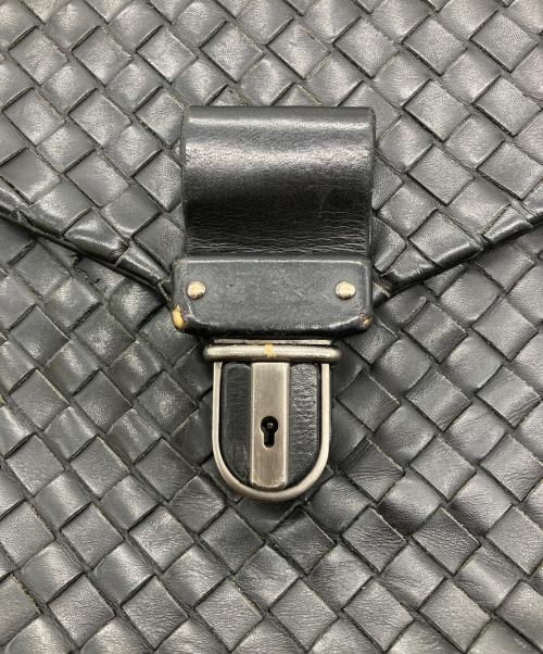 BOTTEGA VENETA（ボッテガベネタ）BOTTEGA VENETA (ボッテガベネタ) イントレチャートブリーフバッグ ブラックの古着・服飾アイテム