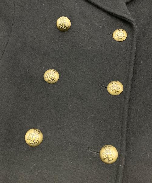 LAUREN RALPH LAUREN（ローレンラルフローレン）LAUREN RALPH LAUREN (ローレンラルフローレン) ウール混ダブルコート ブラック サイズ:8の古着・服飾アイテム