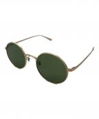 OLIVER PEOPLES×THE ROWオリバーピープルズ×ザ ロウ）の古着「コラボサングラス」｜グリーン×ブラッシュド・ゴールド