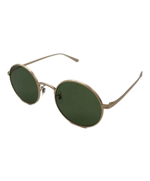 OLIVER PEOPLES（オリバーピープルズ）OLIVER PEOPLES (オリバーピープルズ) THE ROW (ザ ロウ) コラボサングラス グリーン×ブラッシュド・ゴールド サイズ:SIZE 49□22-145の古着・服飾アイテム