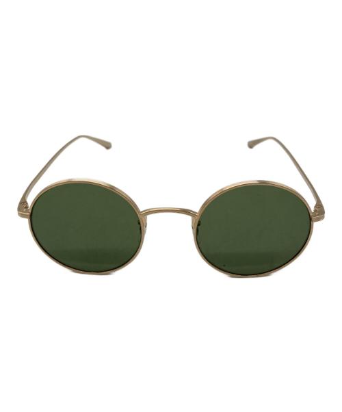 OLIVER PEOPLES（オリバーピープルズ）OLIVER PEOPLES (オリバーピープルズ) THE ROW (ザ ロウ) コラボサングラス グリーン×ブラッシュド・ゴールド サイズ:SIZE 49□22-145の古着・服飾アイテム