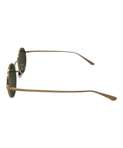 OLIVER PEOPLES（オリバーピープルズ）OLIVER PEOPLES (オリバーピープルズ) THE ROW (ザ ロウ) コラボサングラス グリーン×ブラッシュド・ゴールド サイズ:SIZE 49□22-145の古着・服飾アイテム