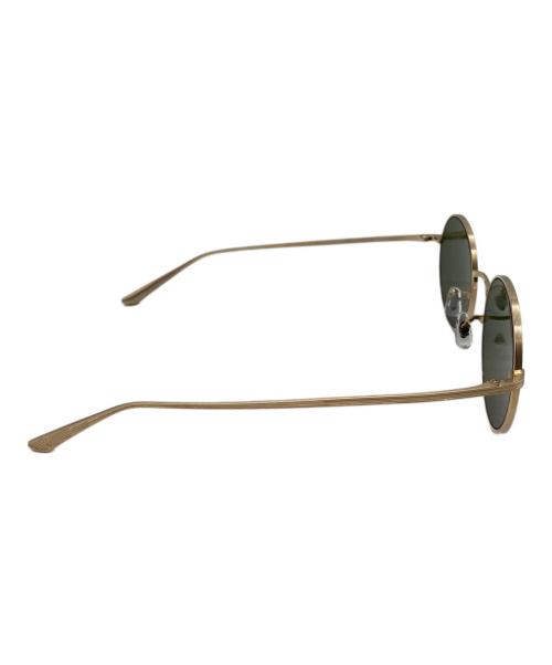 OLIVER PEOPLES（オリバーピープルズ）OLIVER PEOPLES (オリバーピープルズ) THE ROW (ザ ロウ) コラボサングラス グリーン×ブラッシュド・ゴールド サイズ:SIZE 49□22-145の古着・服飾アイテム