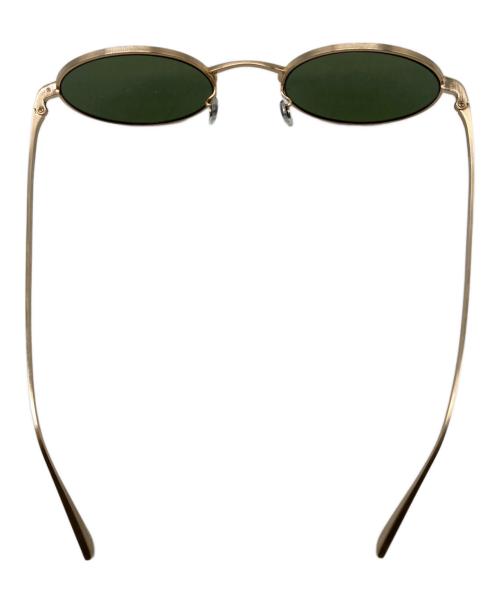 OLIVER PEOPLES（オリバーピープルズ）OLIVER PEOPLES (オリバーピープルズ) THE ROW (ザ ロウ) コラボサングラス グリーン×ブラッシュド・ゴールド サイズ:SIZE 49□22-145の古着・服飾アイテム