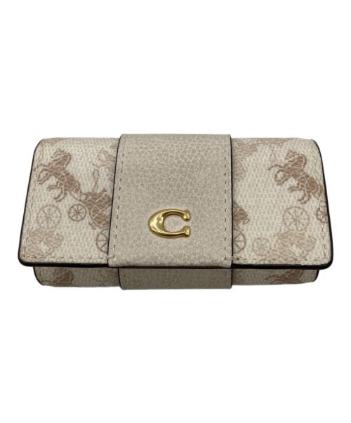 COACH（コーチ）COACH (コーチ) 6連キーケース ベージュの古着・服飾アイテム