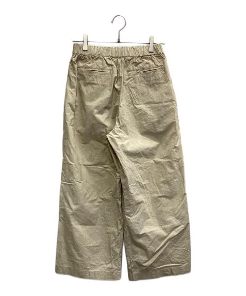 KAGURE（カグレ）KAGURE (カグレ) コットン2タックイージーパンツ ベージュ サイズ:FREEの古着・服飾アイテム