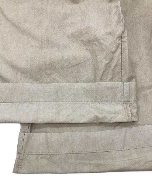 KAGURE（カグレ）KAGURE (カグレ) コットン2タックイージーパンツ ベージュ サイズ:FREEの古着・服飾アイテム