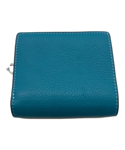 COACH（コーチ）COACH (コーチ) 2つ折り財布 ブルーの古着・服飾アイテム
