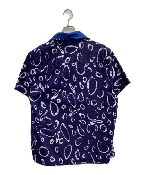 post imperial（ポスト インペリアル）POST IMPERIAL (ポスト インペリアル) Ijebu S/S Combo Shirt PI ネイビー サイズ:Mの古着・服飾アイテム