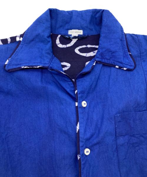 post imperial（ポスト インペリアル）POST IMPERIAL (ポスト インペリアル) Ijebu S/S Combo Shirt PI ネイビー サイズ:Mの古着・服飾アイテム