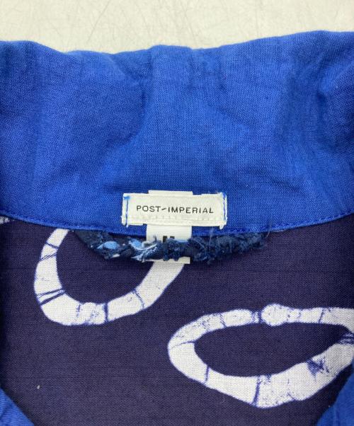 post imperial（ポスト インペリアル）POST IMPERIAL (ポスト インペリアル) Ijebu S/S Combo Shirt PI ネイビー サイズ:Mの古着・服飾アイテム