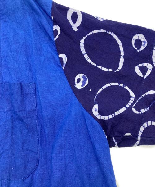 post imperial（ポスト インペリアル）POST IMPERIAL (ポスト インペリアル) Ijebu S/S Combo Shirt PI ネイビー サイズ:Mの古着・服飾アイテム