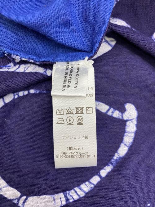 post imperial（ポスト インペリアル）POST IMPERIAL (ポスト インペリアル) Ijebu S/S Combo Shirt PI ネイビー サイズ:Mの古着・服飾アイテム