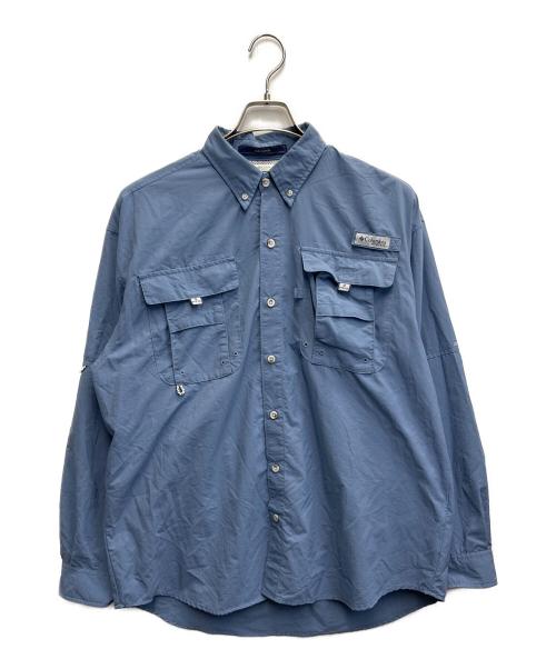 Columbia（コロンビア）Columbia (コロンビア) PFG シャツ ブルー サイズ:Mの古着・服飾アイテム