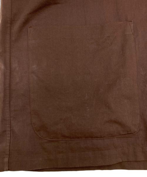 garoh（ガロウ）garoh (ガロウ) jacket07 コットンサテンチョアジャケット/26SS ブラウン サイズ:XLの古着・服飾アイテム
