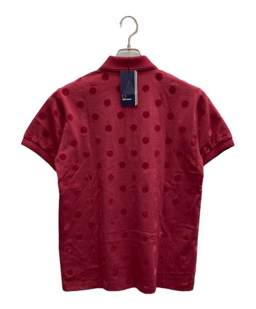 FRED PERRY（フレッドペリー）FRED PERRY (フレッドペリー) FLOCKY DOT POLO SHIRT ボルドー サイズ:M 未使用品の古着・服飾アイテム
