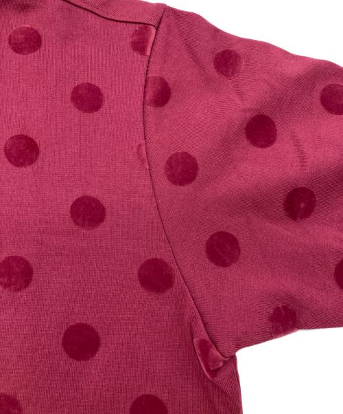 FRED PERRY（フレッドペリー）FRED PERRY (フレッドペリー) FLOCKY DOT POLO SHIRT ボルドー サイズ:M 未使用品の古着・服飾アイテム