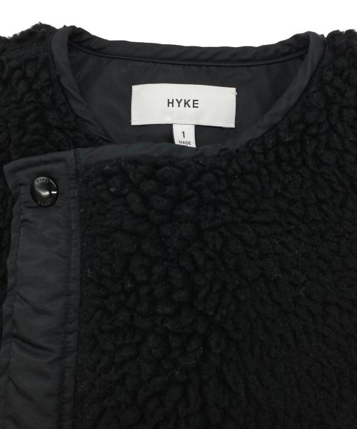 HYKE（ハイク）HYKE (ハイク) ボアコート ブラック サイズ:Sの古着・服飾アイテム