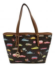 MICHAEL KORS（マイケル・コース）の古着「JET SET TRAVELトートバッグ」｜ブラウン