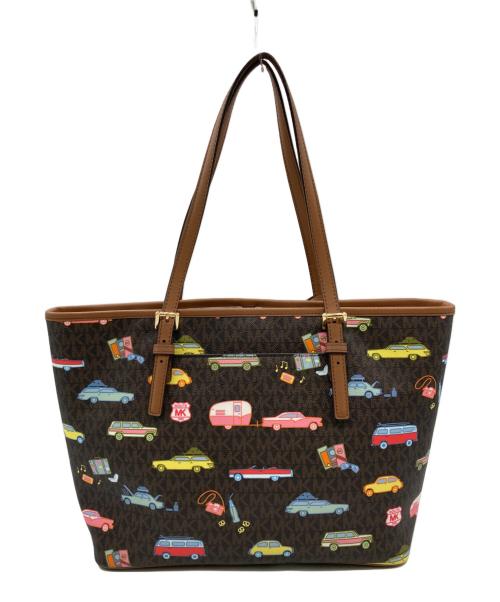 MICHAEL KORS（マイケル・コース）MICHAEL KORS (マイケル・コース) JET SET TRAVELトートバッグ ブラウンの古着・服飾アイテム