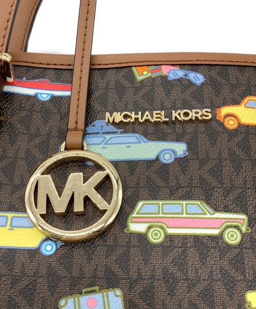 MICHAEL KORS（マイケル・コース）MICHAEL KORS (マイケル・コース) JET SET TRAVELトートバッグ ブラウンの古着・服飾アイテム