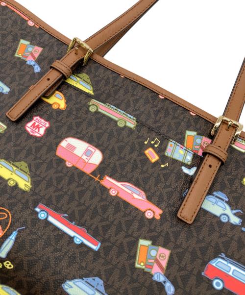 MICHAEL KORS（マイケル・コース）MICHAEL KORS (マイケル・コース) JET SET TRAVELトートバッグ ブラウンの古着・服飾アイテム