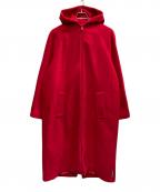 BALENCIAGAバレンシアガ）の古着「オーバーサイズフーテッドジップアップコート」｜レッド