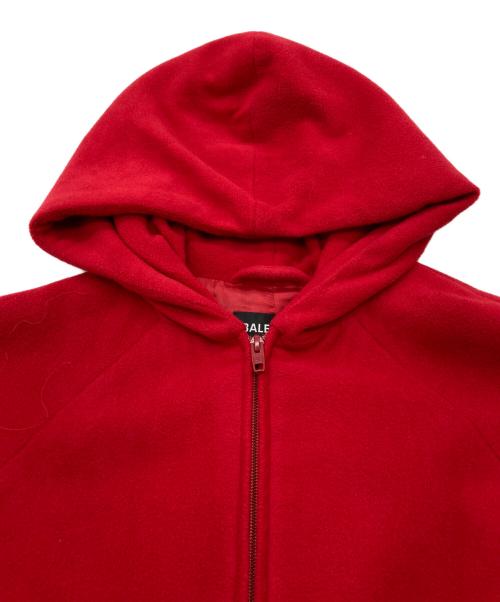 BALENCIAGA（バレンシアガ）BALENCIAGA (バレンシアガ) オーバーサイズフーテッドジップアップコート レッド サイズ:42の古着・服飾アイテム