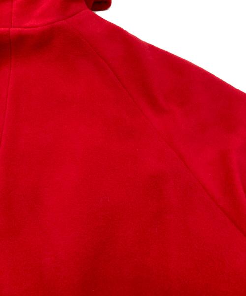 BALENCIAGA（バレンシアガ）BALENCIAGA (バレンシアガ) オーバーサイズフーテッドジップアップコート レッド サイズ:42の古着・服飾アイテム