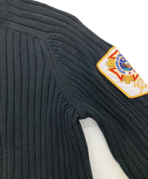 POLO JEANS（ポロジーンズ）POLO JEANS (ポロジーンズ) ワッペンリブニット ブラック サイズ:Mの古着・服飾アイテム
